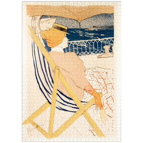 Darstellung des Puzzle-Motivs La Passagère du 54 (1896) by Henri de Toulouse-Lautrec – Puzzleteile: 1000