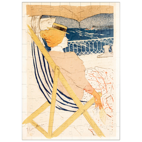 Darstellung des Puzzle Motivs La Passagère du 54 (1896) by Henri de Toulouse-Lautrec - Puzzleteile: 100
