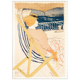 Darstellung des Puzzle Motivs La Passagère du 54 (1896) by Henri de Toulouse-Lautrec - Puzzleteile: 500