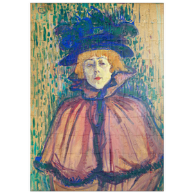 Darstellung des Puzzle Motivs Jane Avril (ca.1891-1892) by Henri de Toulouse-Lautrec - Puzzleteile: 100