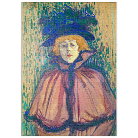 Darstellung des Puzzle Motivs Jane Avril (ca.1891-1892) by Henri de Toulouse-Lautrec - Puzzleteile: 500