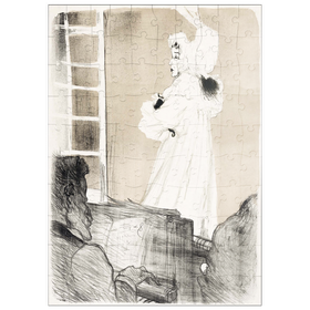 Darstellung des Puzzle Motivs Miss May Belfort (1895) by Henri de Toulouse-Lautrec - Puzzleteile: 100