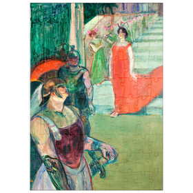 Darstellung des Puzzle Motivs The Opera Messalina at Bordeaux (ca. 1900-1901) by Henri de Toulouse-Lautrec - Puzzleteile: 100