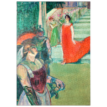 puzzleplate The Opera Messalina at Bordeaux (Messaline descend l'escalier bordé de figurants) (ca. 1900–1901) by Henri de Toulouse–Lautrec 500 Puzzle