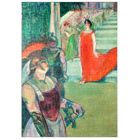 puzzleplate The Opera Messalina at Bordeaux (Messaline descend l'escalier bordé de figurants) (ca. 1900–1901) by Henri de Toulouse–Lautrec 500 Puzzle