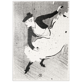 Darstellung des Puzzle Motivs Edmée Lescot (1893) by Henri de Toulouse-Lautrec - Puzzleteile: 500