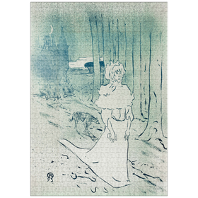 Darstellung des Puzzle-Motivs The Chatelaine or the Tocsin (1895) by Henri de Toulouse-Lautrec – Puzzleteile: 1000