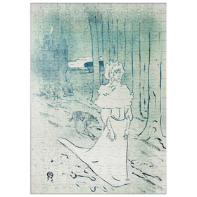 Darstellung des Puzzle-Motivs The Chatelaine or the Tocsin (1895) by Henri de Toulouse-Lautrec – Puzzleteile: 200
