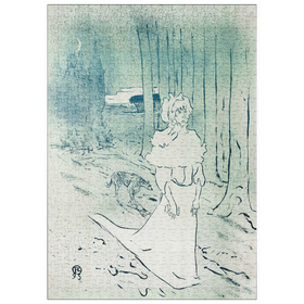 Darstellung des Puzzle Motivs The Chatelaine or the Tocsin (1895) by Henri de Toulouse-Lautrec - Puzzleteile: 500