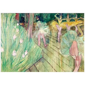 Darstellung des Puzzle-Motivs Henri de Toulouse-Lautrec, Ballet Scene (1886) – Puzzleteile: 1000