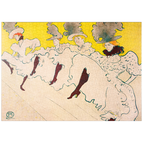 Darstellung des Puzzle-Motivs Mademoiselle Eglantine's Troupe (1896) by Henri de Toulouse-Lautrec – Puzzleteile: 1000