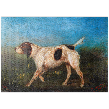 puzzleplate Henri de Toulouse–Lautrec, La Gousse (1880) dog painting 1000 Puzzle