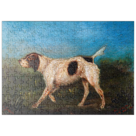 Darstellung des Puzzle Motivs Henri de Toulouse-Lautrec, La Gousse (1880) dog painting - Puzzleteile: 200