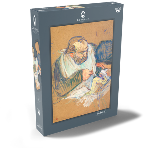 Henri de Toulouse–Lautrec, Dr. Pean Operating (1891–1892) 1000 Puzzle Schachtel Ansicht2
