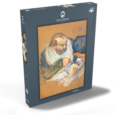 Henri de Toulouse–Lautrec, Dr. Pean Operating (1891–1892) 100 Puzzle Schachtel Ansicht2