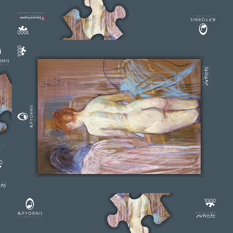 Henri de Toulouse–Lautrec, Prostitutes (1893–1895) 1000 Puzzle Schachtel 3D Modell