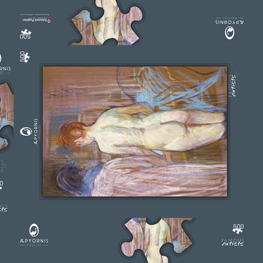 Henri de Toulouse–Lautrec, Prostitutes (1893–1895) 500 Puzzle Schachtel 3D Modell