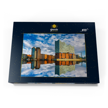 Reflexion der Elbphilharmonie in Hamburg 1000 Puzzle Schachtel Ansicht3