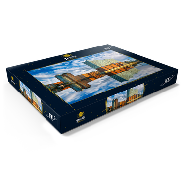 Reflexion der Elbphilharmonie in Hamburg 100 Puzzle Schachtel Ansicht1