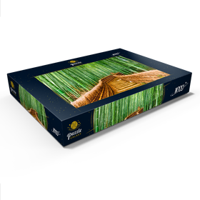 Darstellung des Puzzle Motivs Kyoto, Japan im Bambuswald - Puzzleteile: 1000