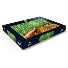 Darstellung des Puzzle Motivs Kyoto, Japan im Bambuswald - Puzzleteile: 100