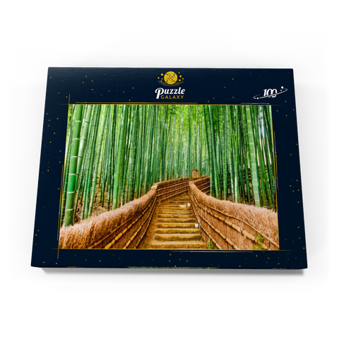 Kyoto, Japan im Bambuswald 100 Puzzle Schachtel Ansicht3