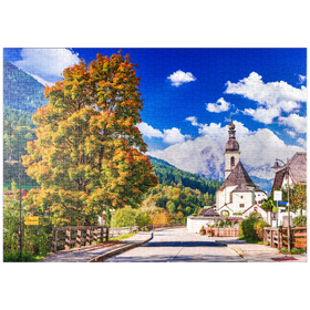 Darstellung des Puzzle-Motivs Ramsau in Berchtesgaden, Deutschland – Puzzleteile: 1000