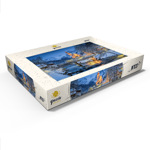 Winterlandschaft Berchtesgaden, Wallfahrtskirche Sankt Sebastian 1000 Puzzle Schachtel Ansicht1