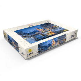 Alternative Darstellung des Puzzle-Motivs Winterlandschaft Berchtesgaden, Wallfahrtskirche Sankt Sebastian – Puzzleteile: 500