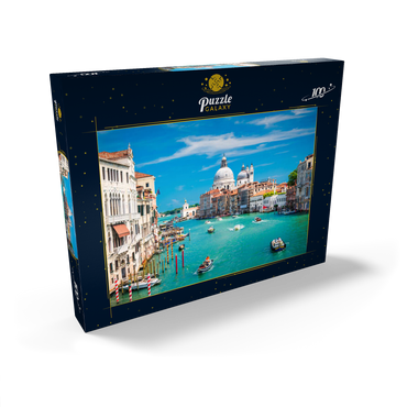 Canal Grande bei Sonnenschein im Sommer, Venedig, Italien 100 Puzzle Schachtel Ansicht2