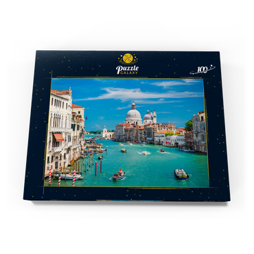 Canal Grande bei Sonnenschein im Sommer, Venedig, Italien 100 Puzzle Schachtel Ansicht3