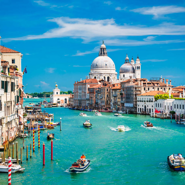 Canal Grande bei Sonnenschein im Sommer, Venedig, Italien 100 Puzzle 3D Modell