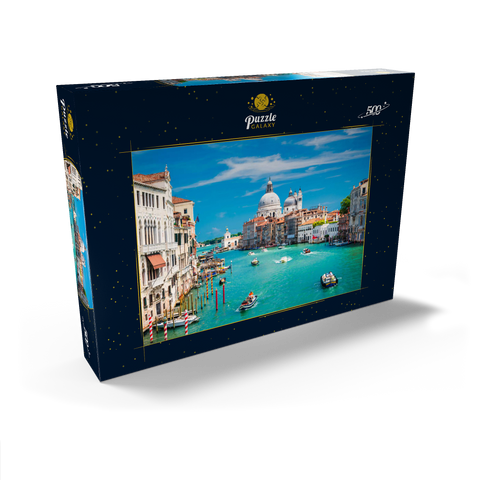 Canal Grande bei Sonnenschein im Sommer, Venedig, Italien 500 Puzzle Schachtel Ansicht2