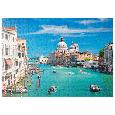 puzzleplate Canal Grande bei Sonnenschein im Sommer, Venedig, Italien 500 Puzzle