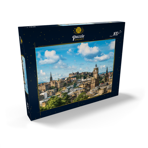 Edinburgh Castle, aus dem Blick von Carlton Hill 100 Puzzle Schachtel Ansicht2