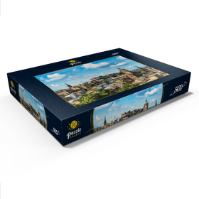 Darstellung des Puzzle Motivs Edinburgh Castle, aus dem Blick von Carlton Hill - Puzzleteile: 500