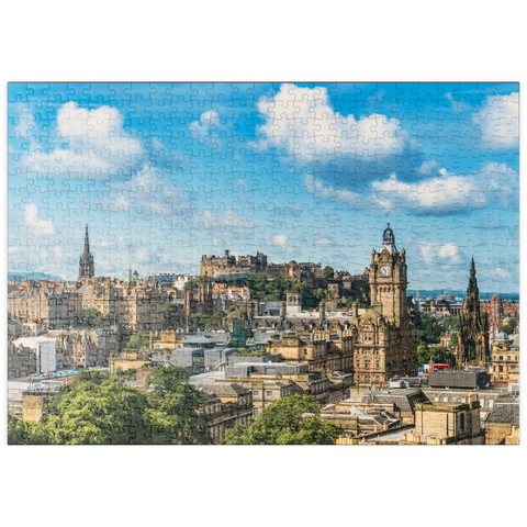 puzzleplate Edinburgh Castle, aus dem Blick von Carlton Hill 500 Puzzle
