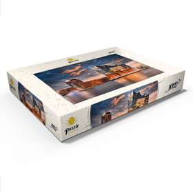 Darstellung des Puzzle Motivs Die Elbphilharmonie in Hamburg - Puzzleteile: 1000