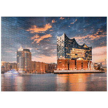 puzzleplate Die Elbphilharmonie in Hamburg 1000 Puzzle