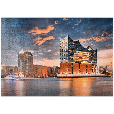 puzzleplate Die Elbphilharmonie in Hamburg 1000 Puzzle