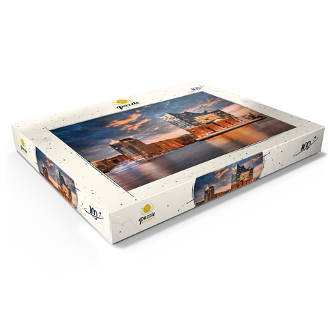 Die Elbphilharmonie in Hamburg 100 Puzzle Schachtel Ansicht1