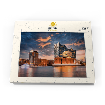 Die Elbphilharmonie in Hamburg 100 Puzzle Schachtel Ansicht3