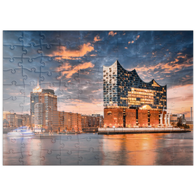 Darstellung des Puzzle-Motivs Die Elbphilharmonie in Hamburg – Puzzleteile: 100