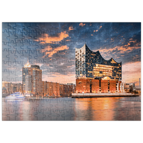 Darstellung des Puzzle-Motivs Die Elbphilharmonie in Hamburg – Puzzleteile: 200
