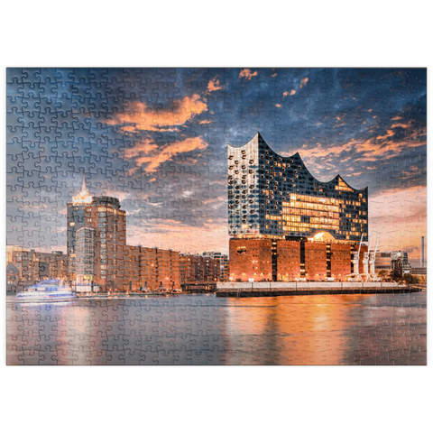 puzzleplate Die Elbphilharmonie in Hamburg 500 Puzzle