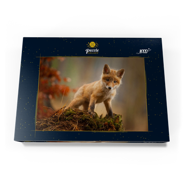 Ein junger neugieriger Fuchs im Wald 1000 Puzzle Schachtel Ansicht3