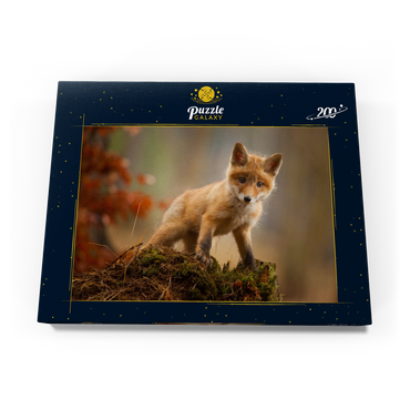 Ein junger neugieriger Fuchs im Wald 200 Puzzle Schachtel Ansicht3