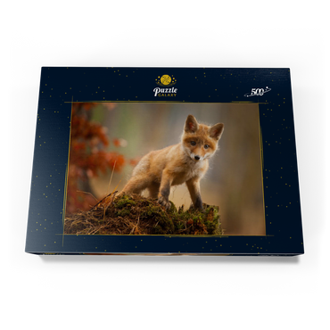 Ein junger neugieriger Fuchs im Wald 500 Puzzle Schachtel Ansicht3