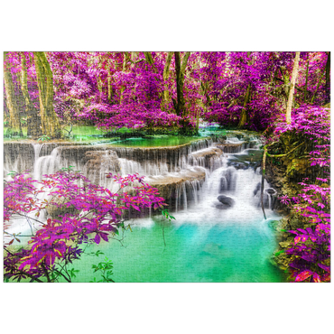 puzzleplate Huay Mae Khamin Wasserfall, Thailand 1000 Puzzle