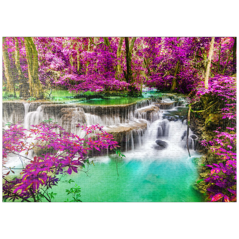 puzzleplate Huay Mae Khamin Wasserfall, Thailand 1000 Puzzle